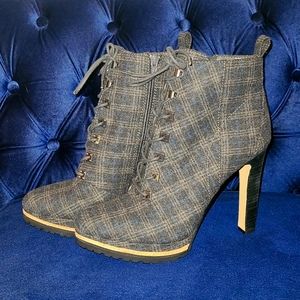 Giani Bini Plaid Ankle Boots
